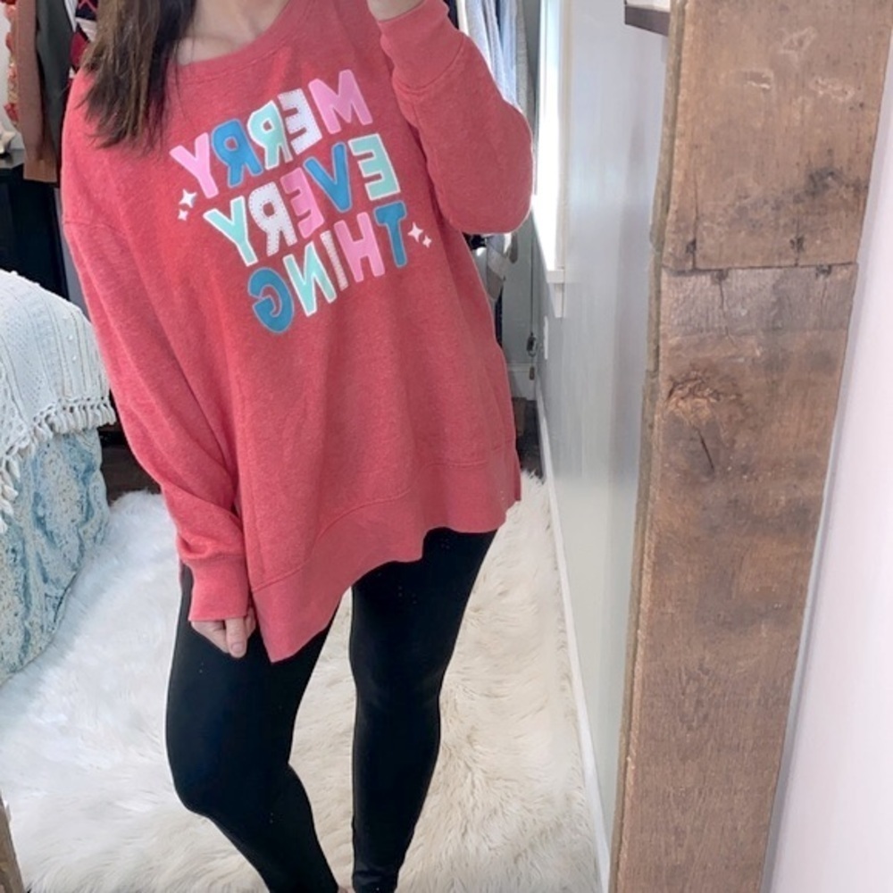 Merry Everything Cozy Christmas sweatshirt size XLarge